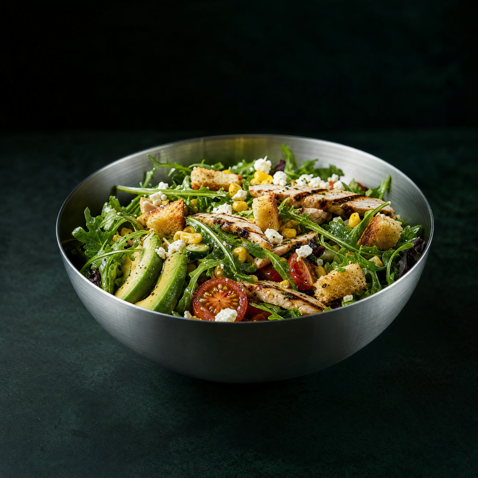 Bol de salade composée minute O'Croq Vert, produits frais